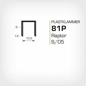 Plastklammer Raptor 81P