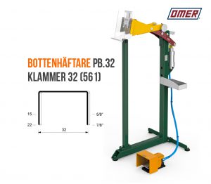 Bottenhäftare PB.32 klammer 561