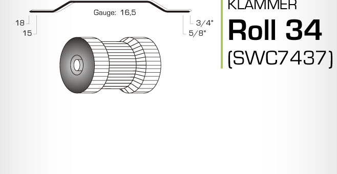 Klammer Roll 34 och swc7437