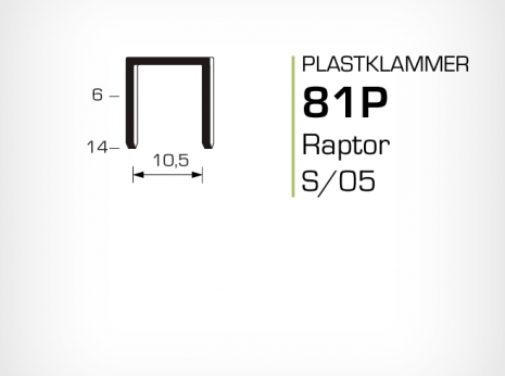 Plastklammer Raptor 81P