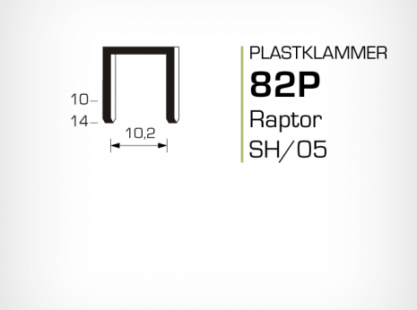 Plastklammer Raptor 82P