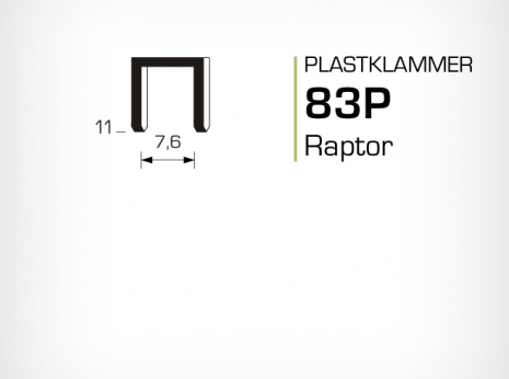 Plastklammer Raptor 83P
