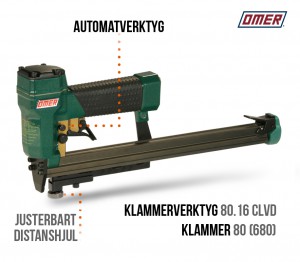 klammerverktyg 80.16 clvd automatverktyg långt magasin